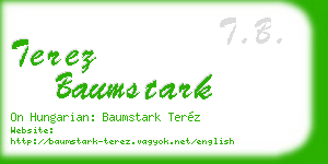 terez baumstark business card